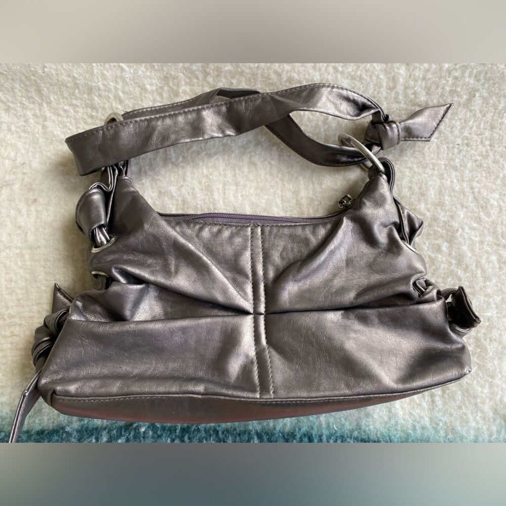 Y2K Silver Shine Handbag